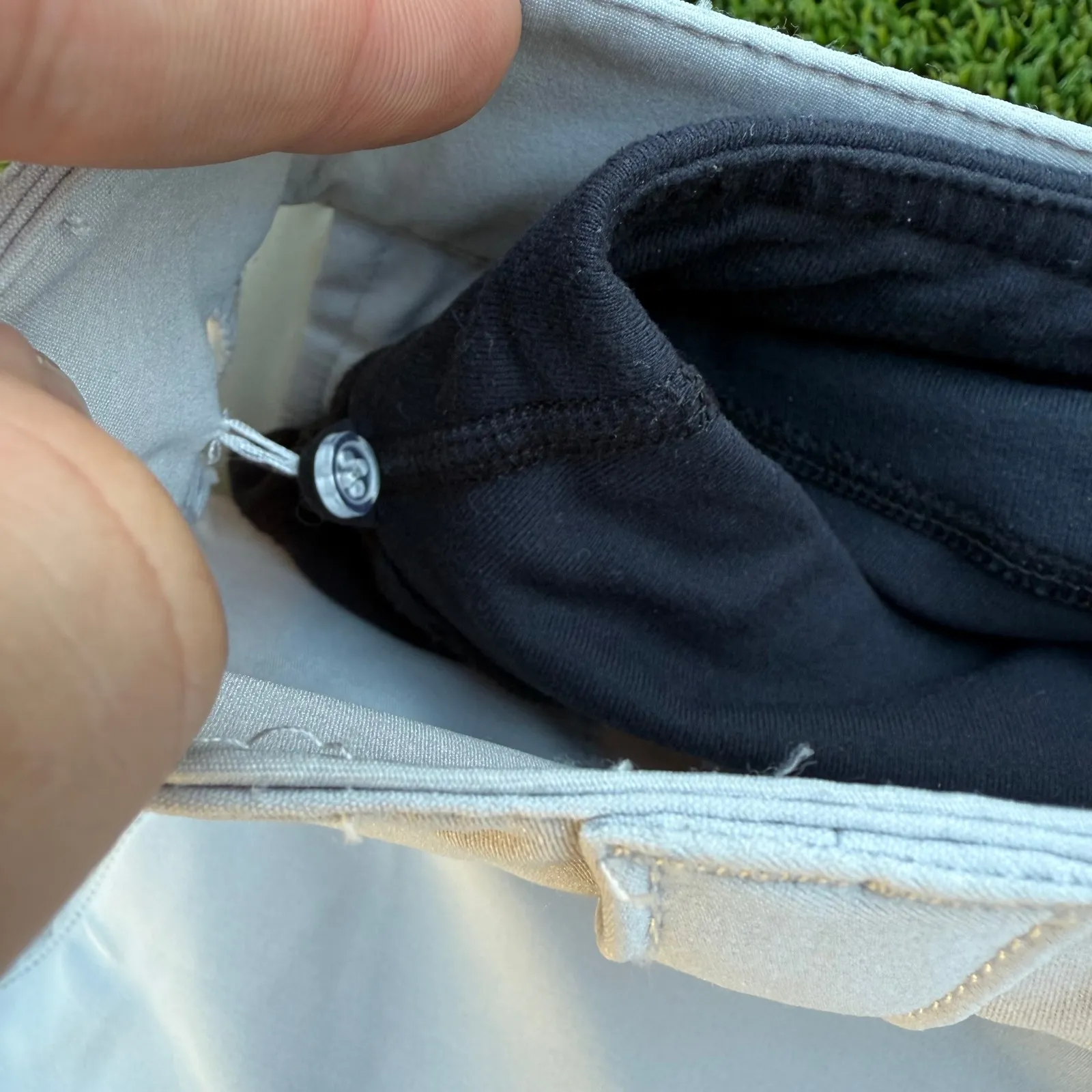 Oakley Womens Skirt Athleisure Beige Detachable Shorts SZ 12 Golf Tennis Pickle - Image 6