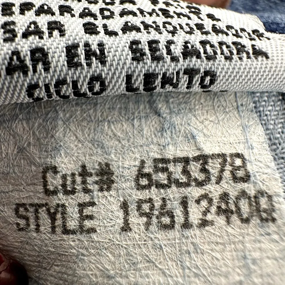 Vintage L.E.I Carpenter Jean Shorts 90s Rigid Denim 5" High Waist Medium Wash 34 Blue - Image 3