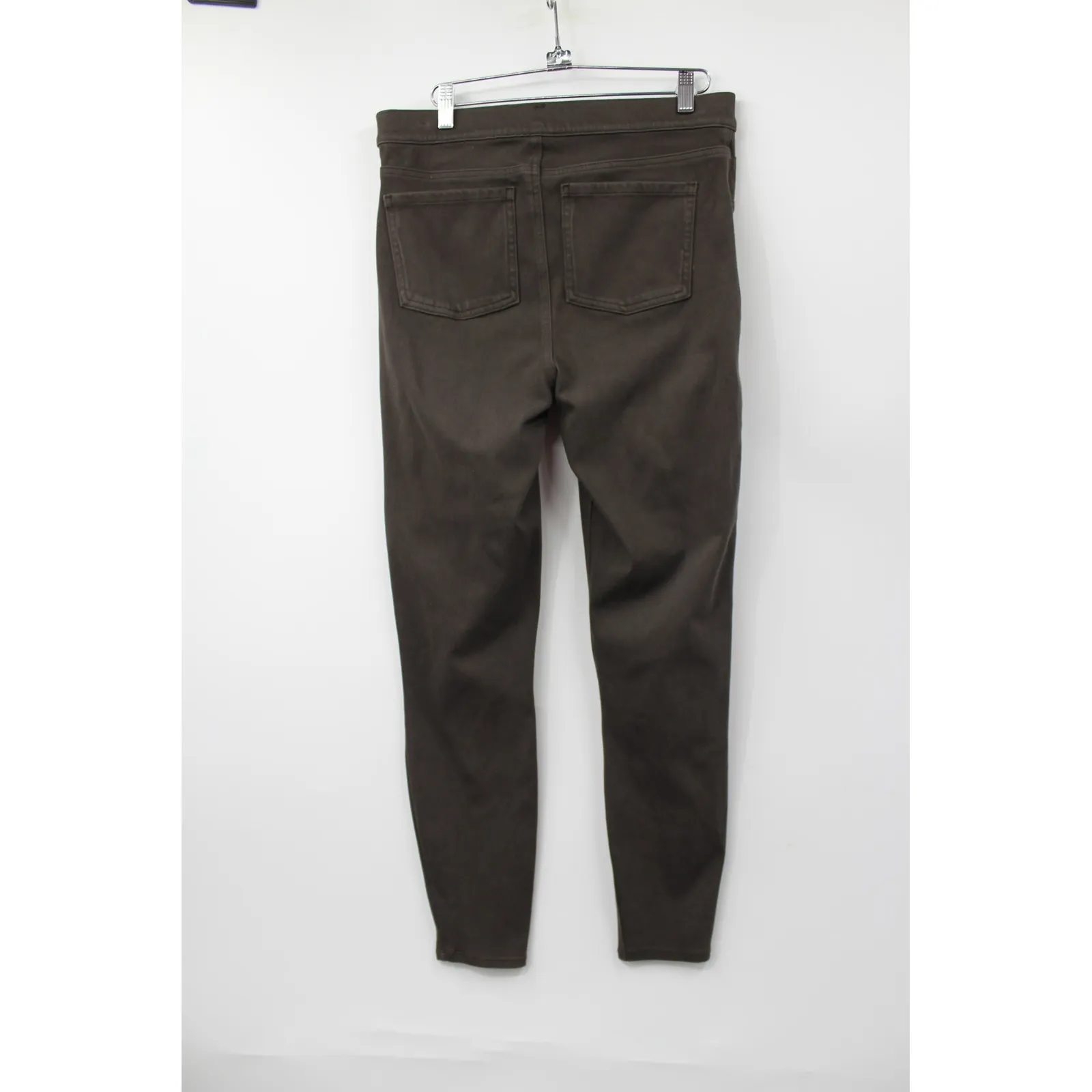 SPANX Perfect Brown Pants High Waist Full Length Slim Straight Leg Brown L - Image 6