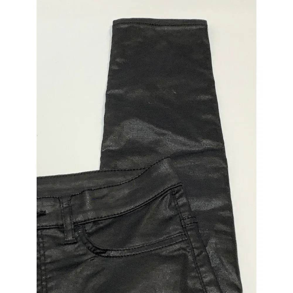 Divided Faux Leather Super Stretch Skinny High Waist Pant Size 6 - Image 7