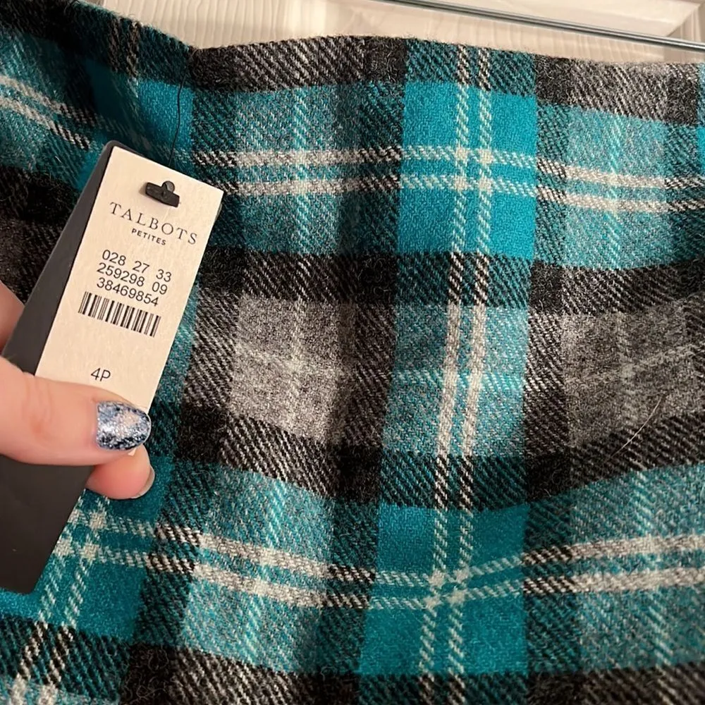 NWT Talbots Petites Charming Plaid Midi Skirt - Image 3