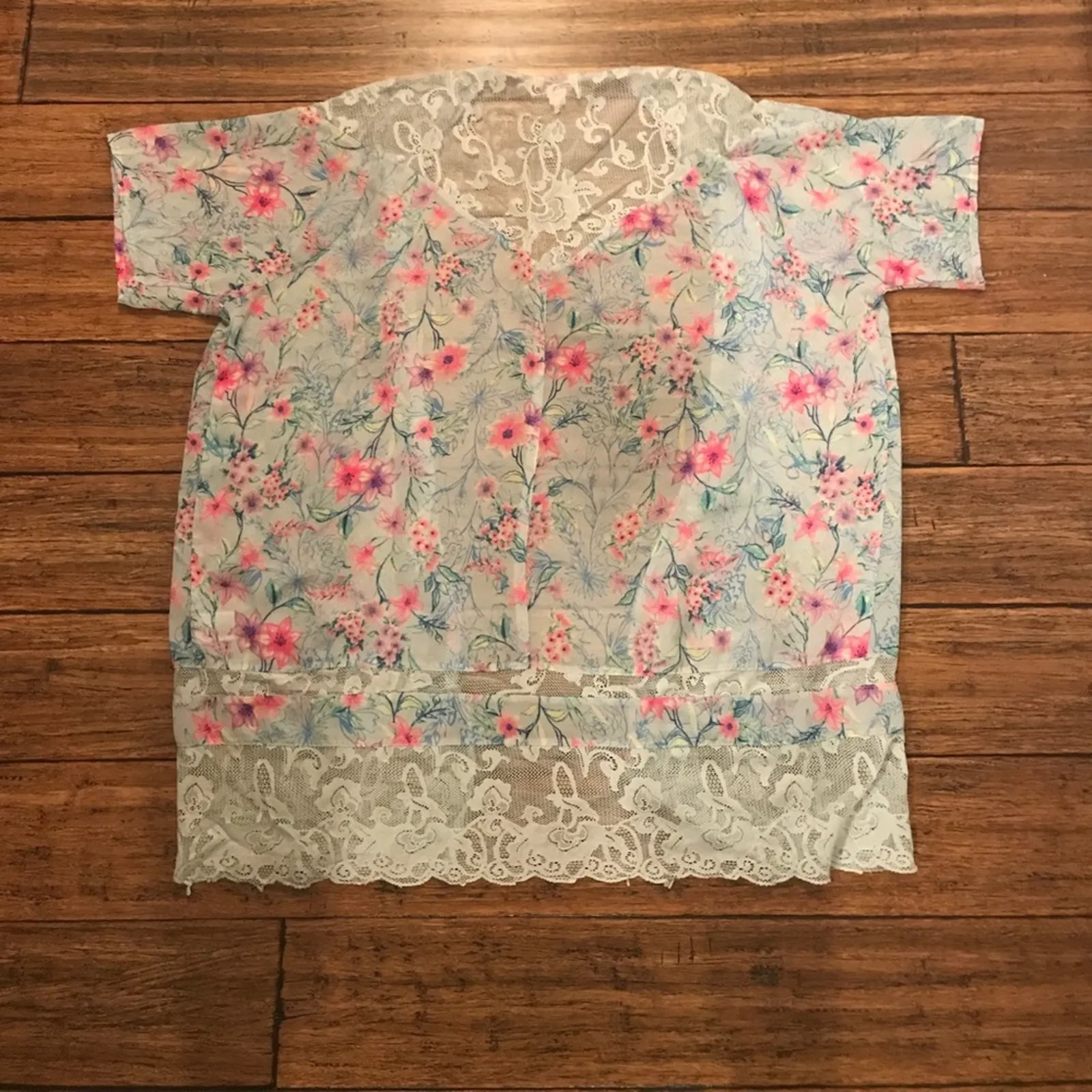 Candies Open Kimono Floral - Image 7