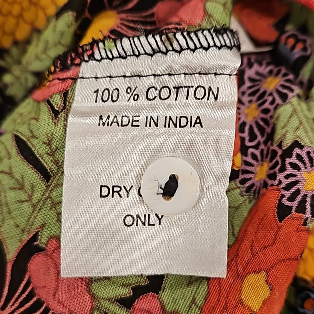 💕MILLE RESORT & TRAVEL ANTHROPOLOGIE💕 Blair Blouse ~ Tie Neck Green Motif XS - Image 14