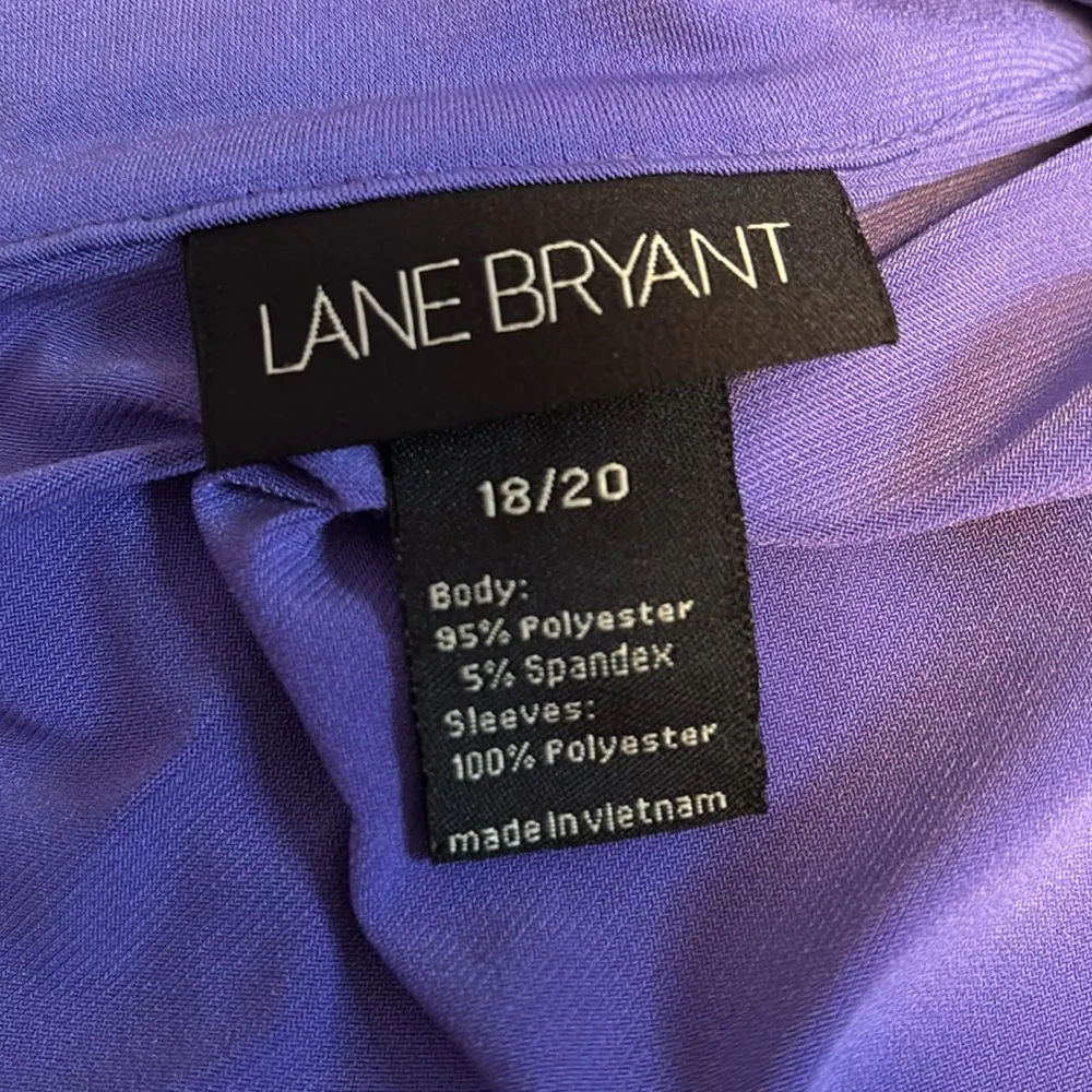 Lane Bryant purple frilly top size 18/20 - Image 5