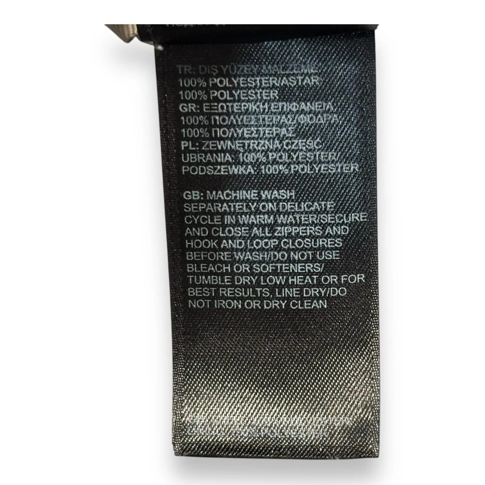 The North Face Size M Light Gray Fuzzy Fleece Full Zip Osito Jacket - Image 5