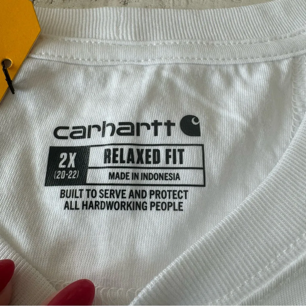 Carhartt Tencel Relaxed‎ Fit Tank Top NWT size 2X in White Sleeveless - Image 5
