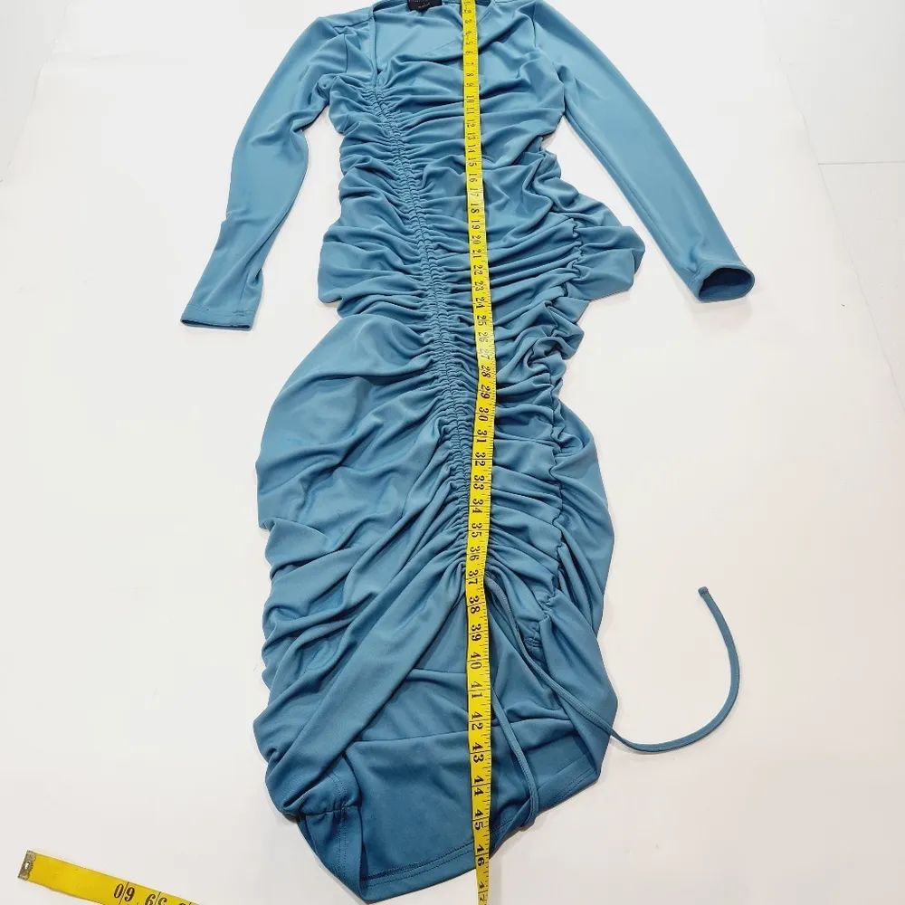 Michael Costello x REVOLVE Kylee Midi Dress in Dusty Blue - Image 12