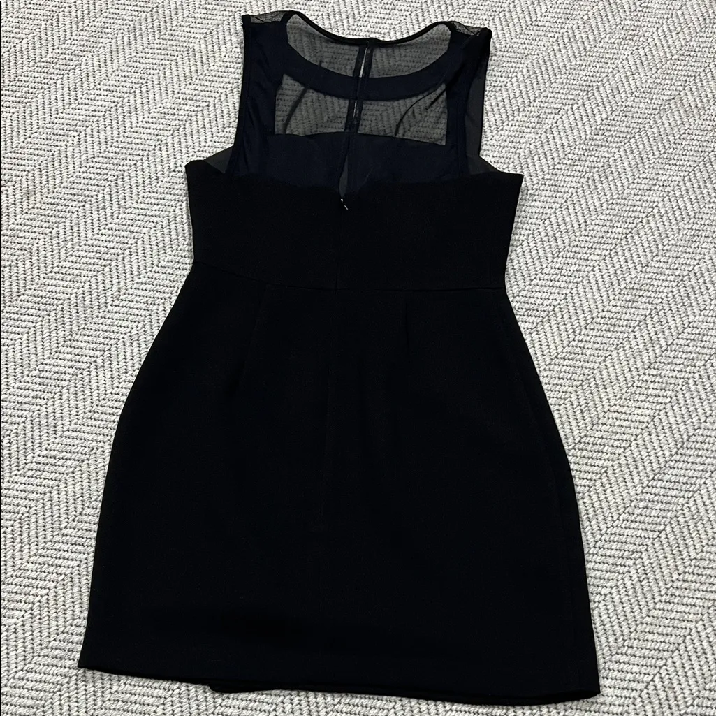 BCBGeneration Dress Womens 4
Black Sheath Cutout Choker Front
Mesh Back Zip Up - Image 8