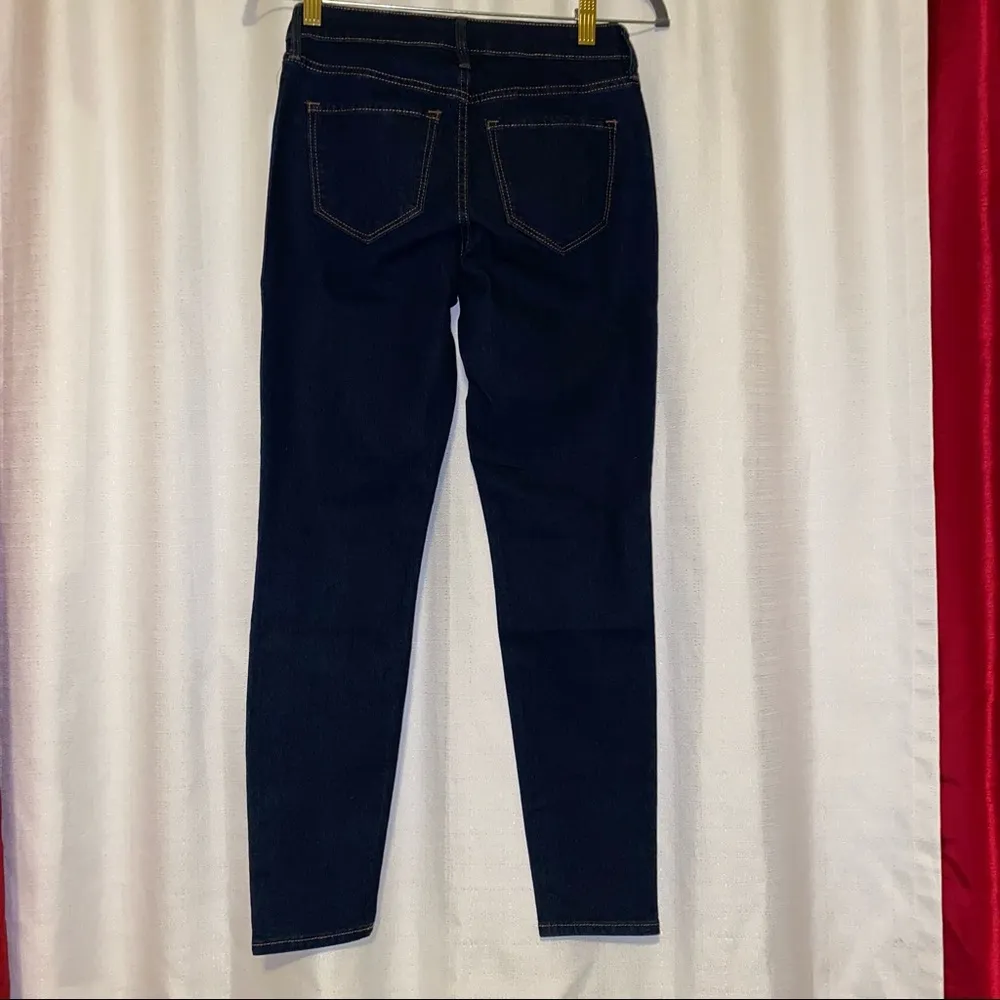 Old Navy Super Skinny Ankle Mid Rise Jeans Dark blue denim, new with tag size 0 - Image 13