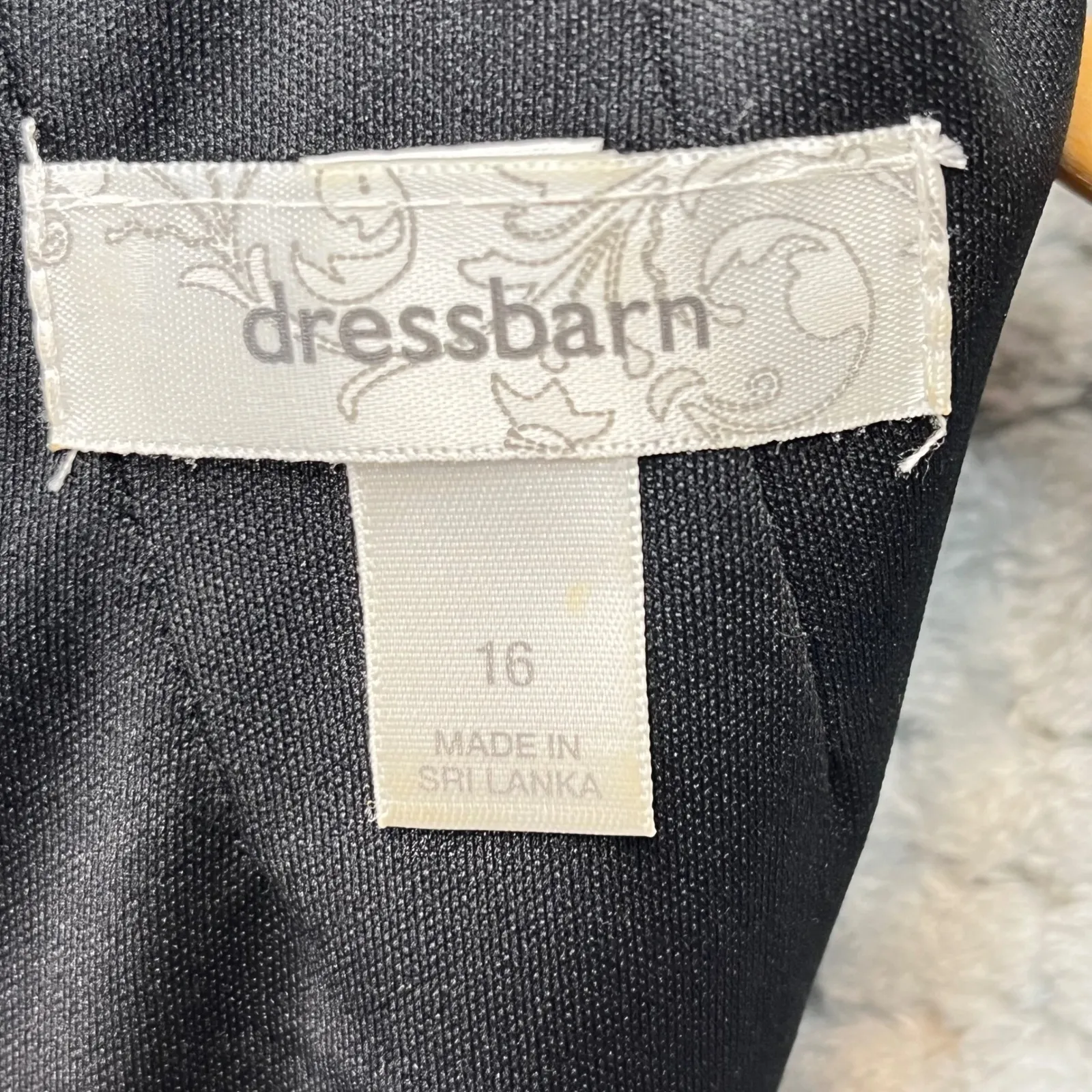 Dressbarn Floral Sheath Dress Purple Black Sleeveless Career Workwear 16‎ - Image 5