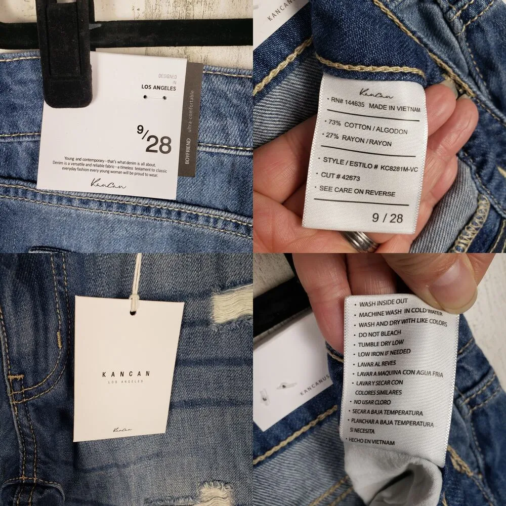 NWT Kancan Distressed Denim Russell Mid - Image 6