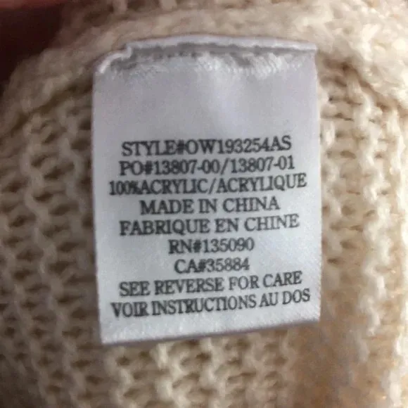 Altar’d State Over The Rainbow Crop Sweater Size Small Oversized - Image 4