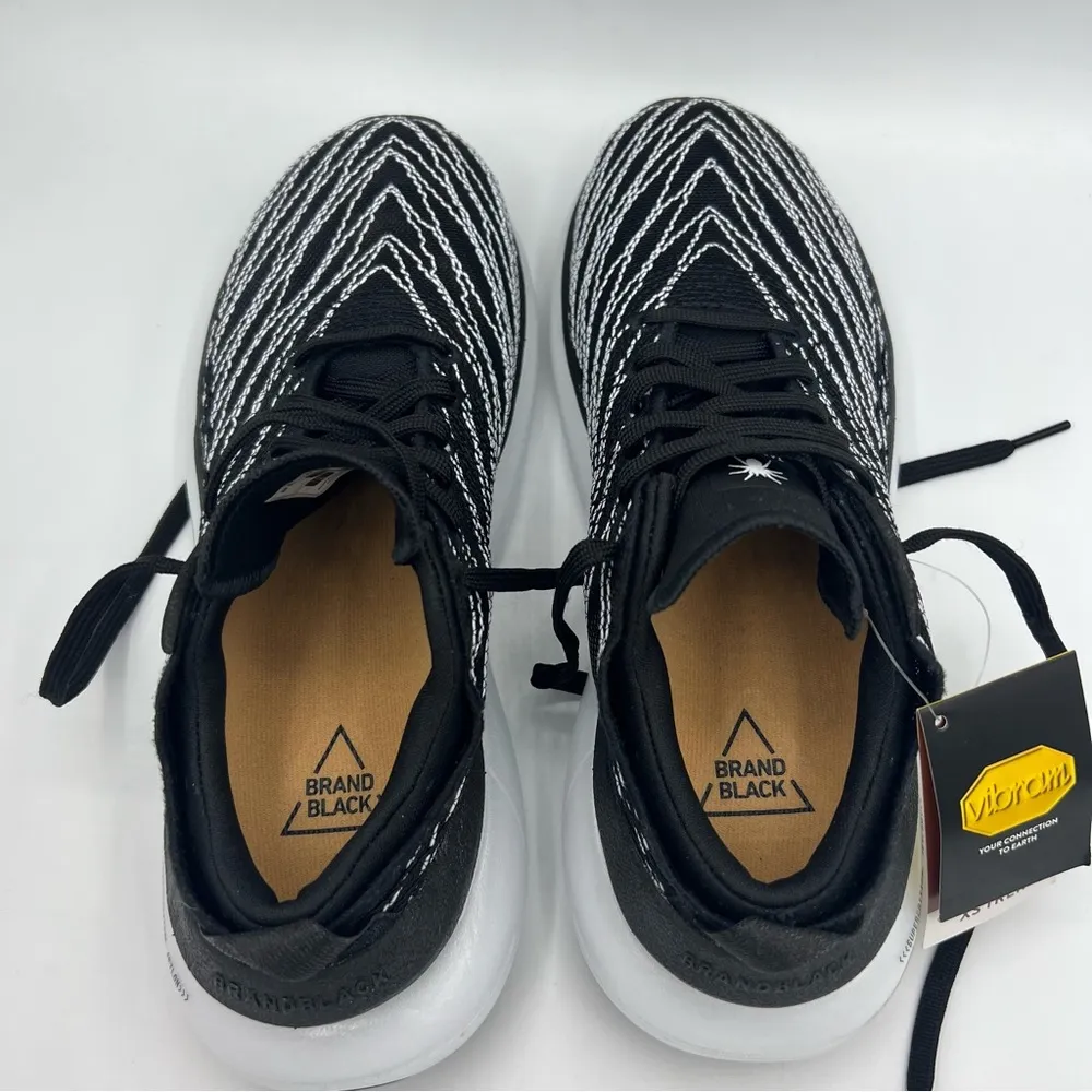 BRANDBLACK Tarantula Sneakers Shoes Size 6.5 NEW black & white athletic - Image 7