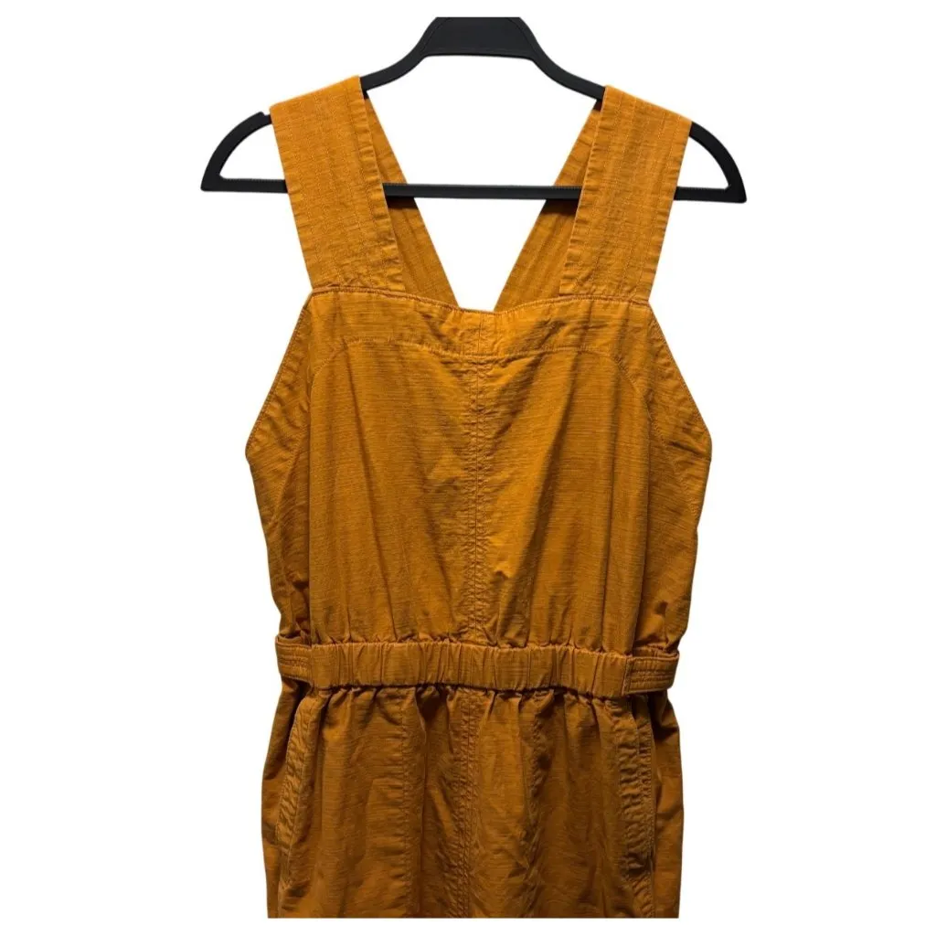 Everlane The Fatigue Apron Jumpsuit Size 4 Wide-Leg Fit Amber Gold - Image 5