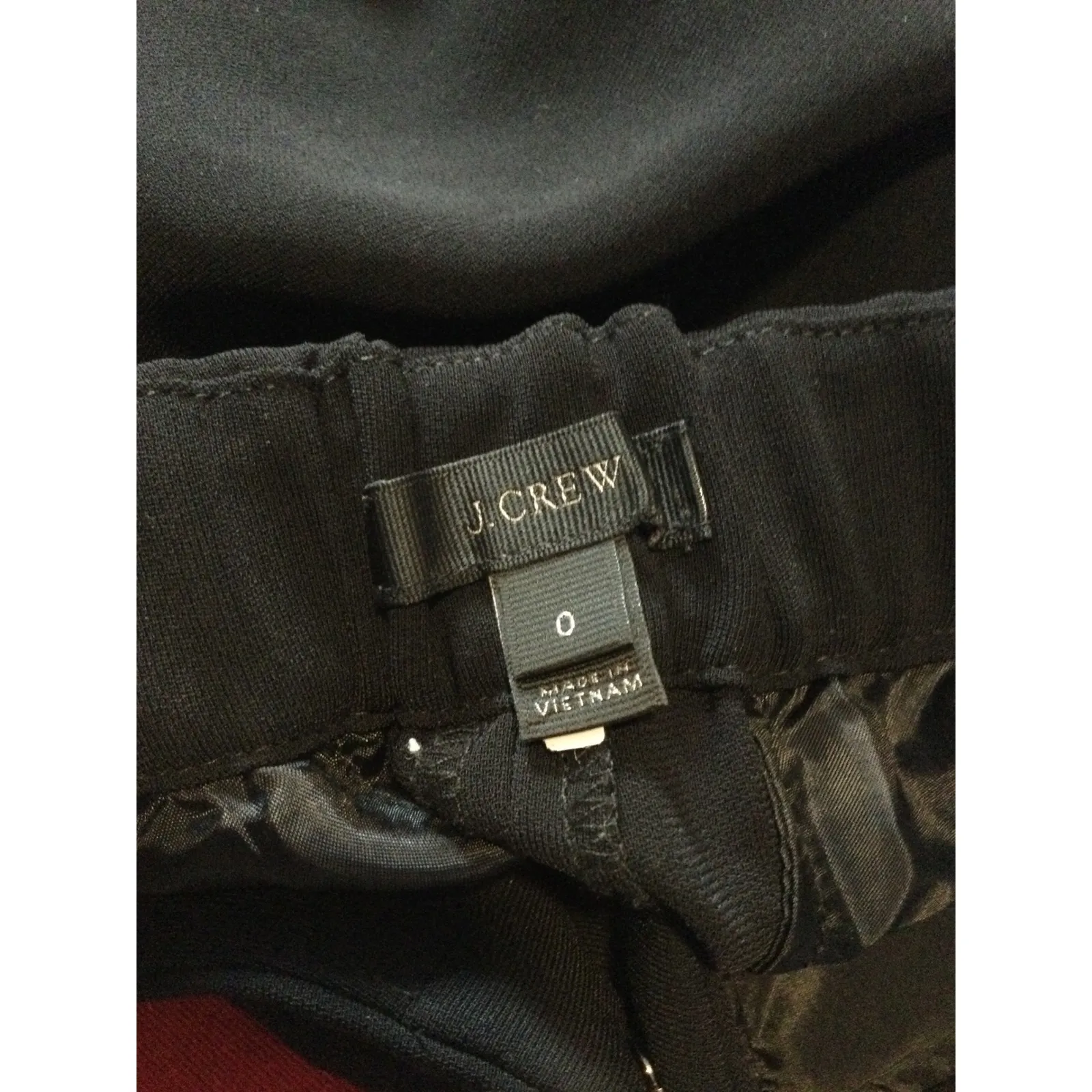 J Crew Black Career Pants Business‎ Casual Dress Pants Office Wear Size 0 - Image 8