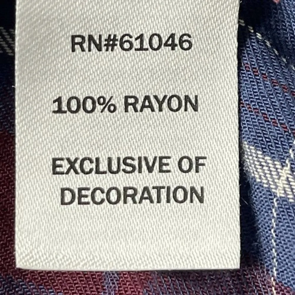 Vanity Flannel Open Front Shirt Size M Purple Plaid Womens Lace Boho Western Top Size M - Image 10