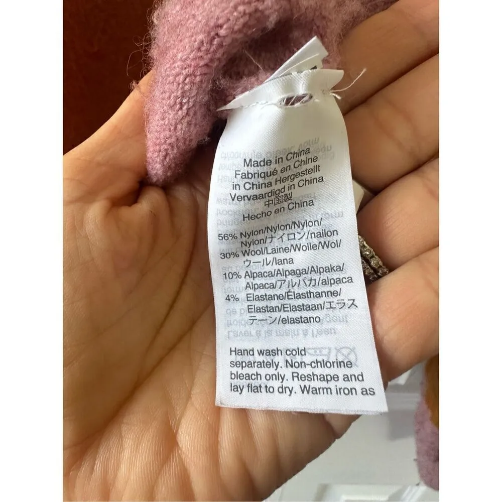 Madewell Striped Gladwell Balloon-Sleeve Pullover Sweater / SMALL / HEATHER MULB - Image 5