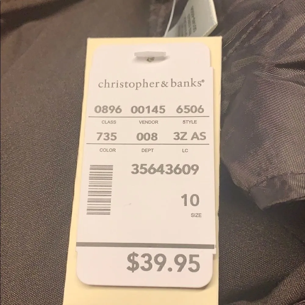 🔥5/20🔥 Christopher Banks Capris Sz 10 Brown NWT Brown - Image 5