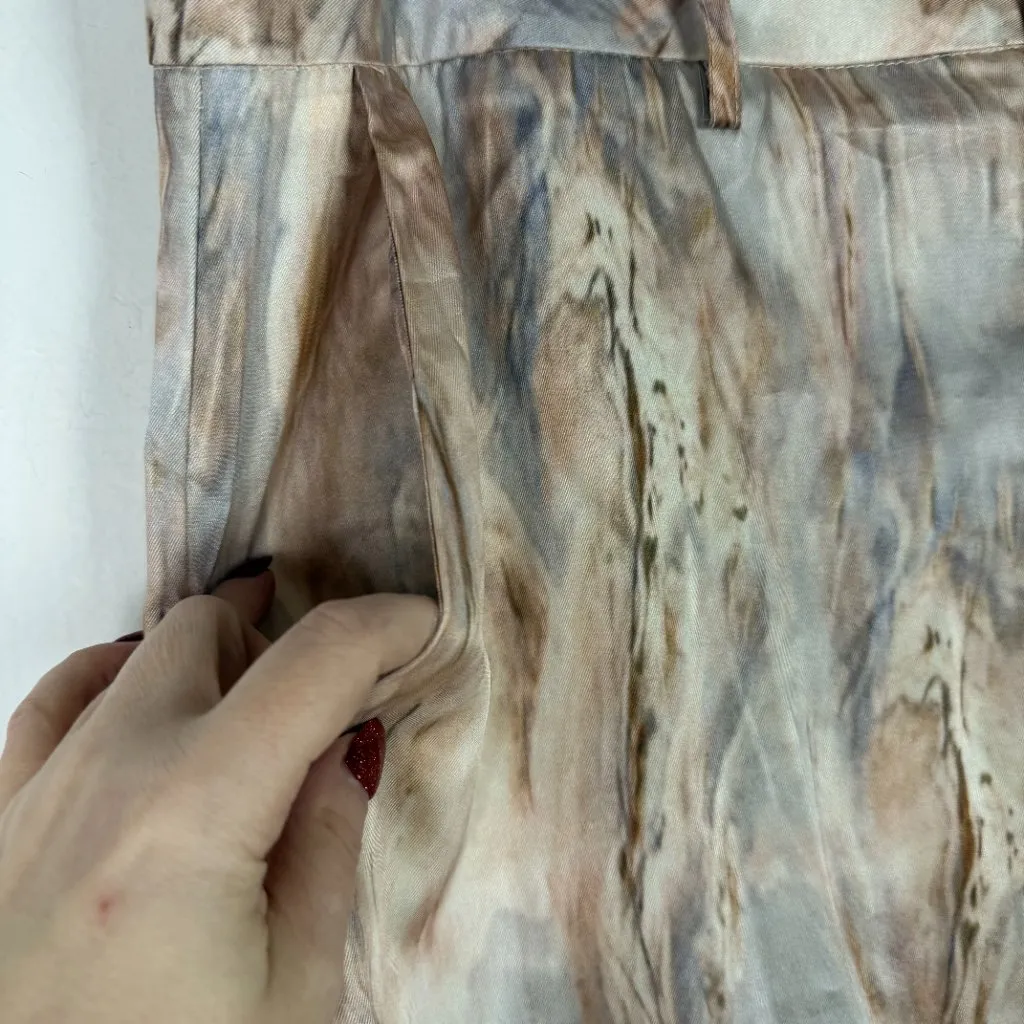 NWT Micas Marble Print High Waisted Full-length Straight Leg Pants Size XL NEW - Image 4