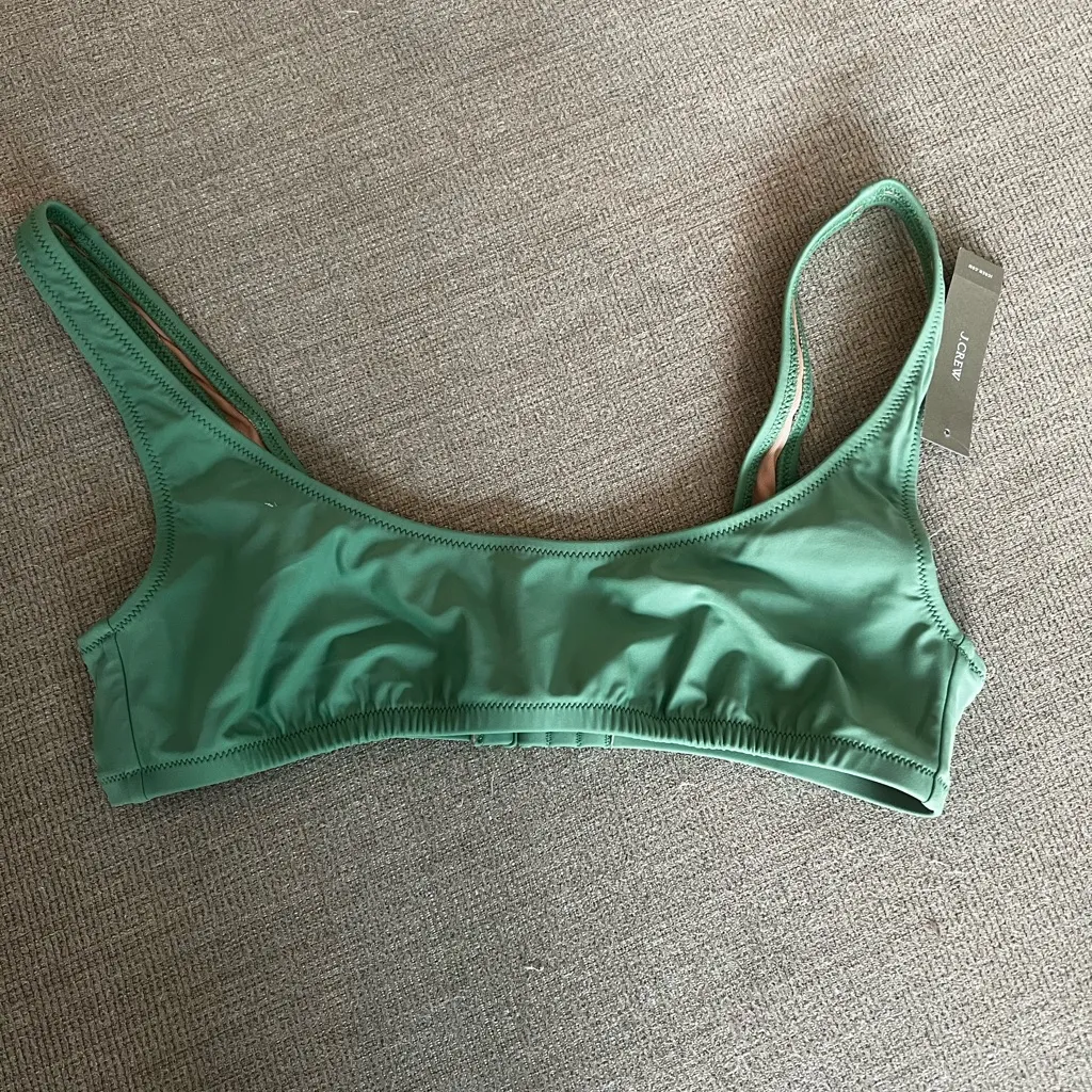 J Crew Heritage scoopneck bikini top Size M - Image 2