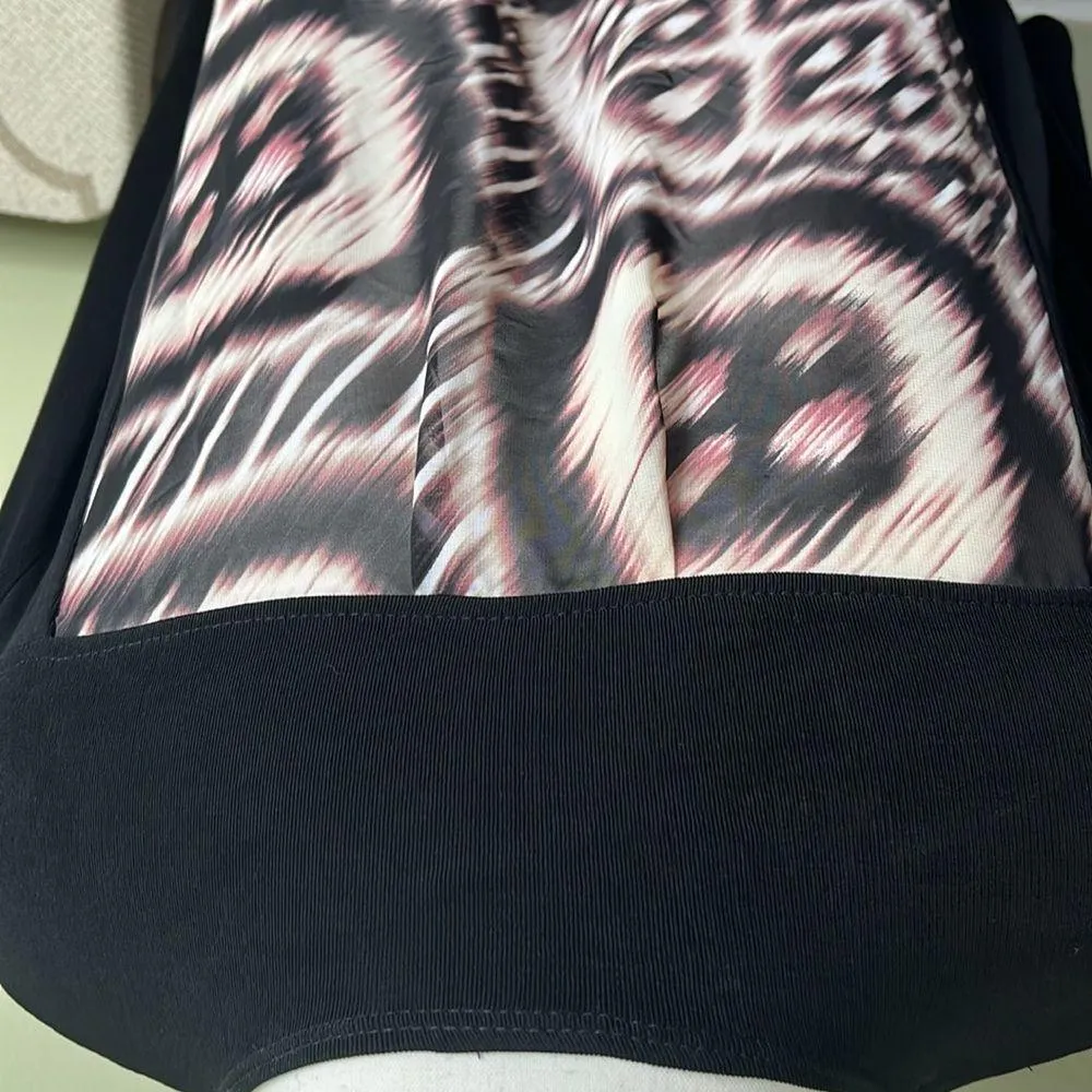 Chico's travelers Hazy Ikat open front 3/4 sleeve cardigan, size extra large - Image 14