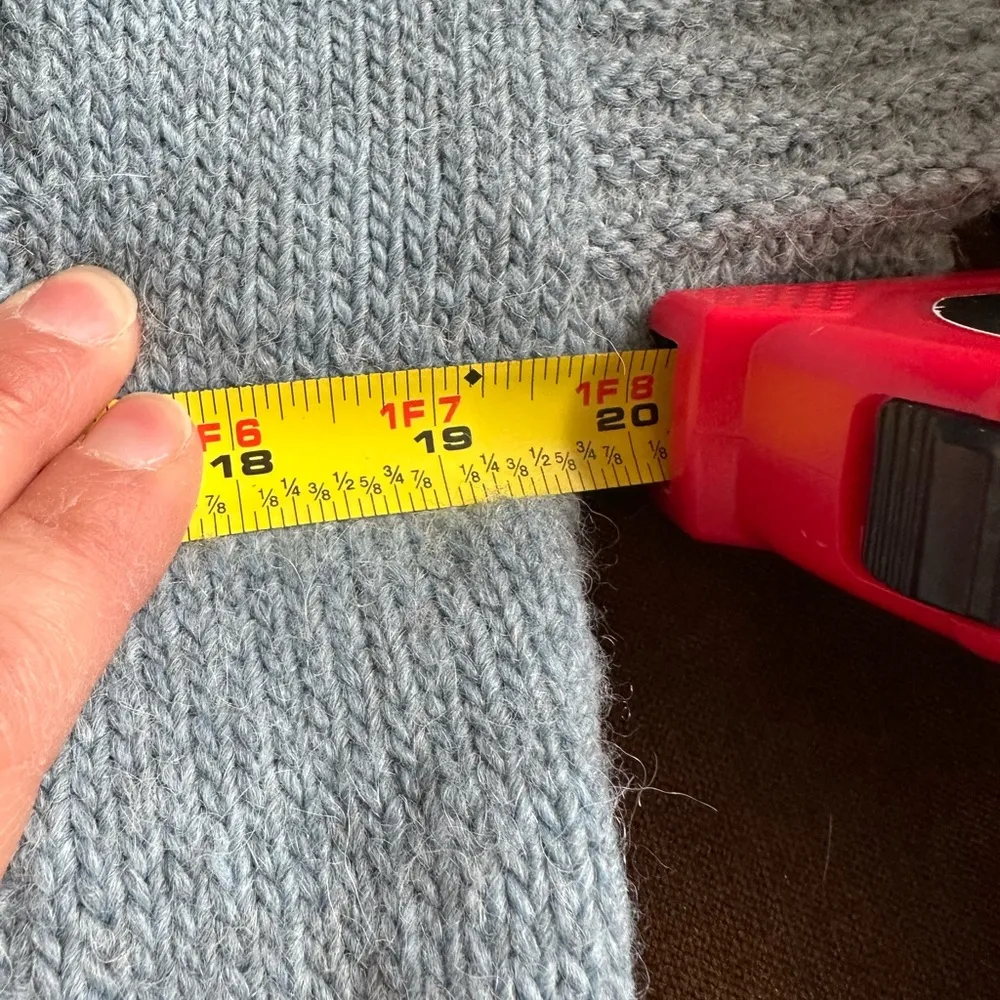 Linea Maglia Alpaca Blend Sweater in Colbalt Blue SZ M Made In Italy Size M - Image 9