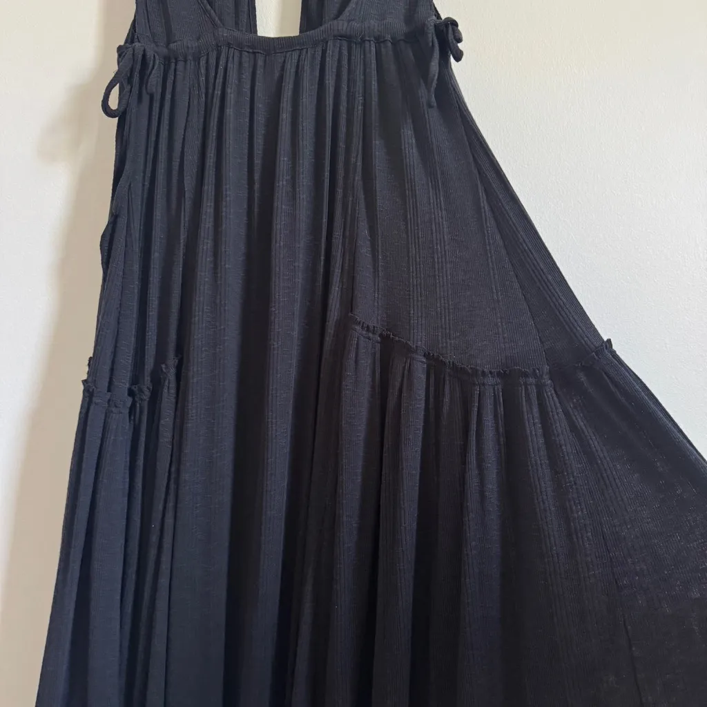 FREE PEOPLE BEACH LOVE SPELL MAXI DRESS DRESS SIZE SMALL BLACK - Image 10