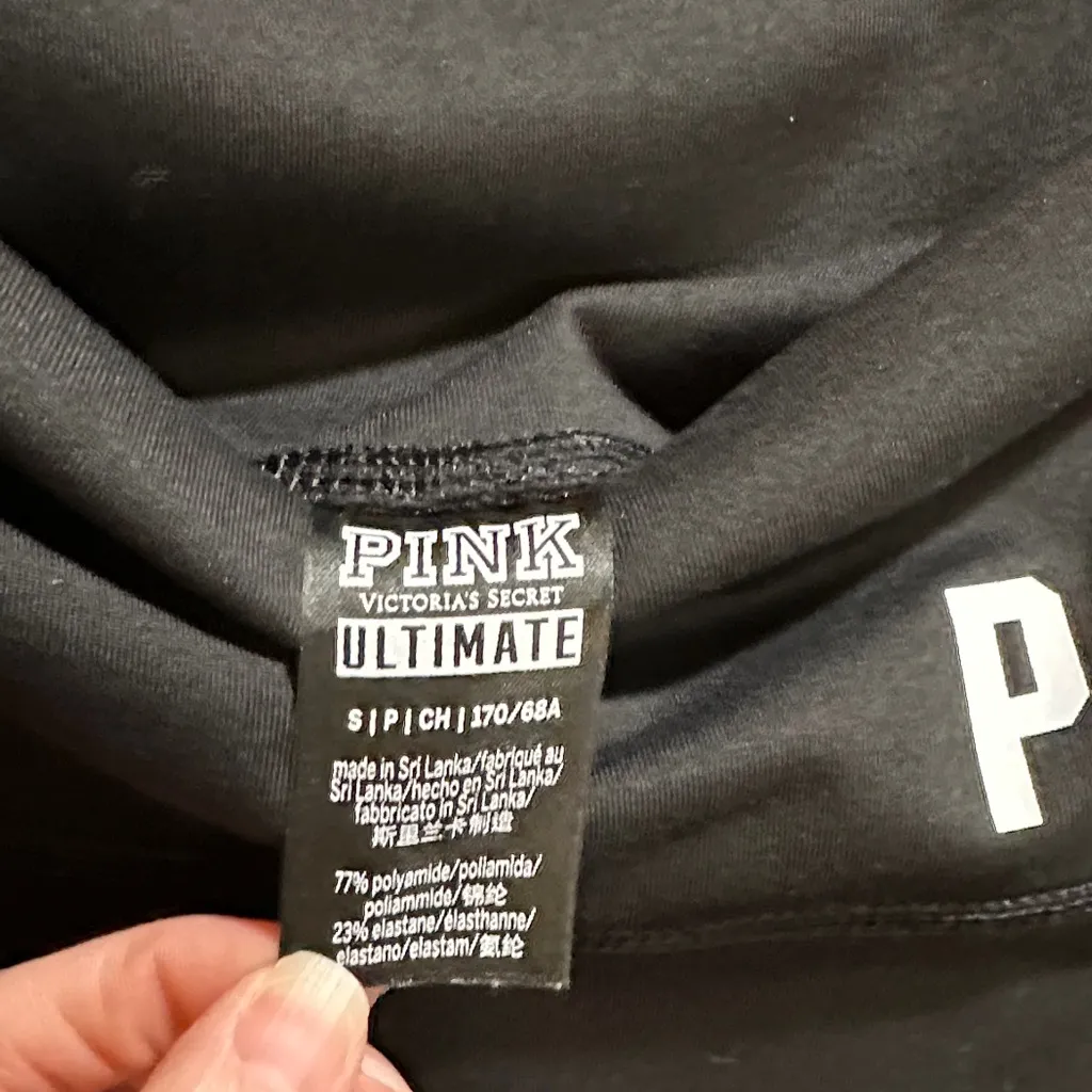 PINK Size Small Leggings with cutout Detail - Image 2