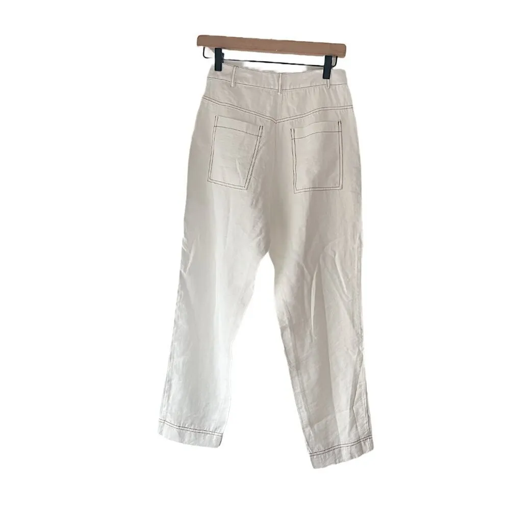 Cortelle Size 36 White Capri‎ Pants - Image 2