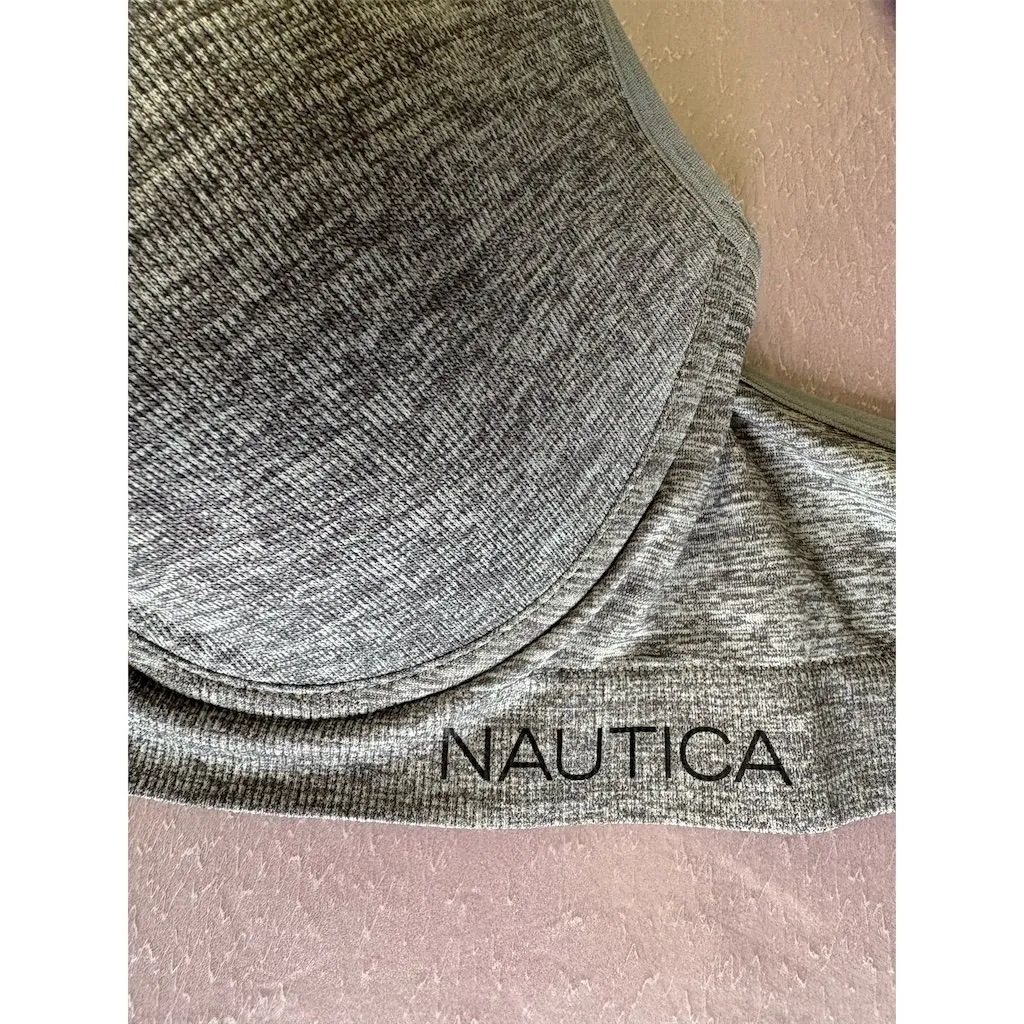 Nautica Women's Underwire Bra Gray M Adjustable Straps Lightweight 38C‎ - Image 2