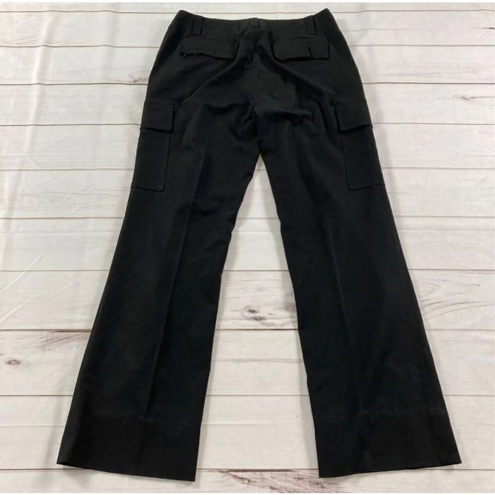 Theory Black Bootcut Cargo Trouser Pants Size 10 - Image 2
