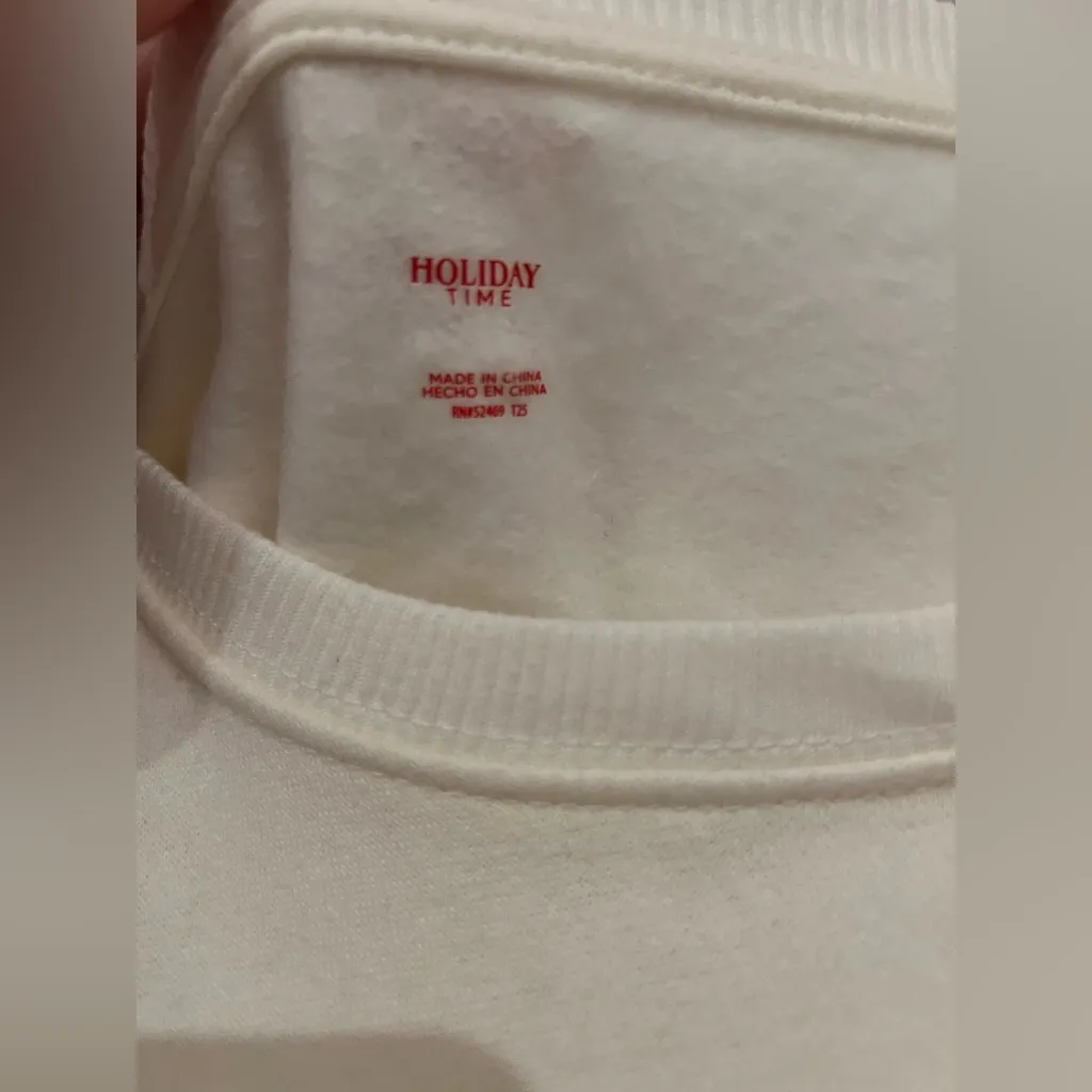 Holiday Time Christmas Tree Bow Graphic Sweatshirt – Size Small, NWOT - Image 7