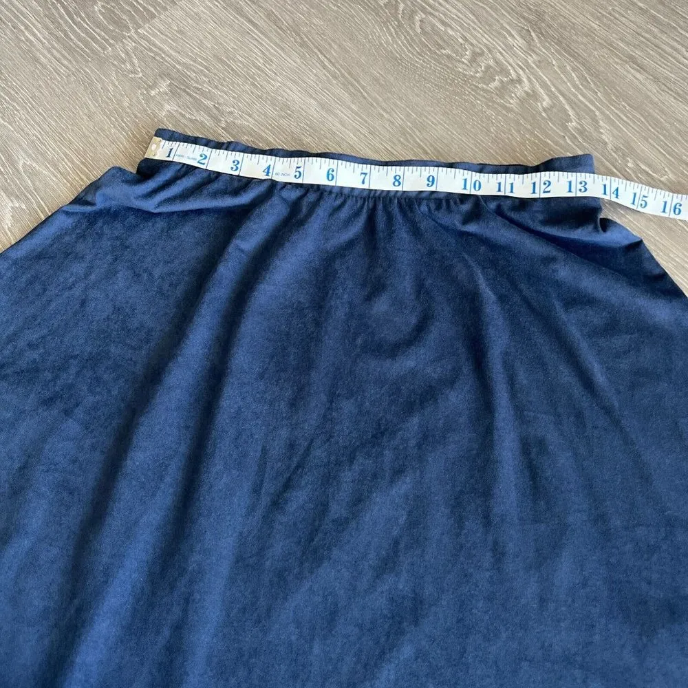 Le Lis Skirt Womens Medium Blue Elastic Waist - Image 5