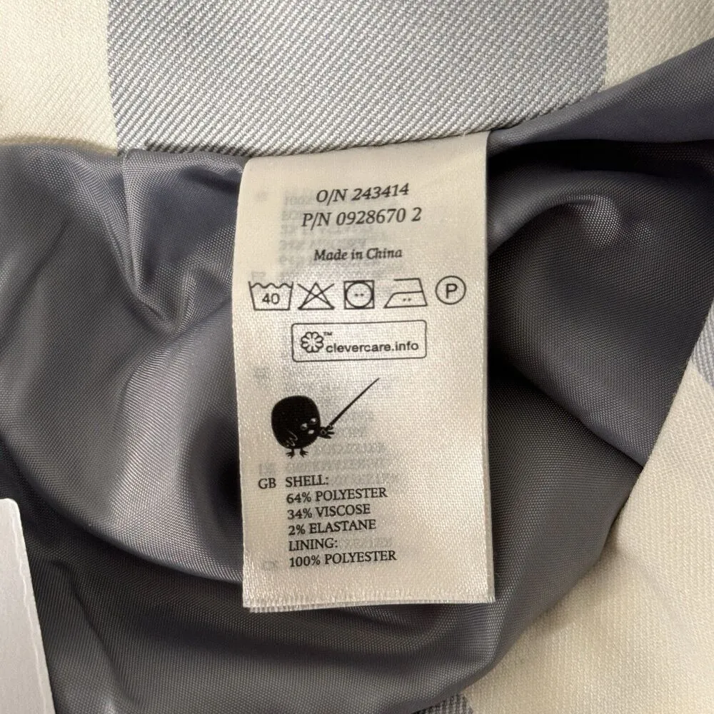 Monki Skirt Women Medium White Gray Elin Gingham Plaid Mini Casual Picnic Preppy - Image 7