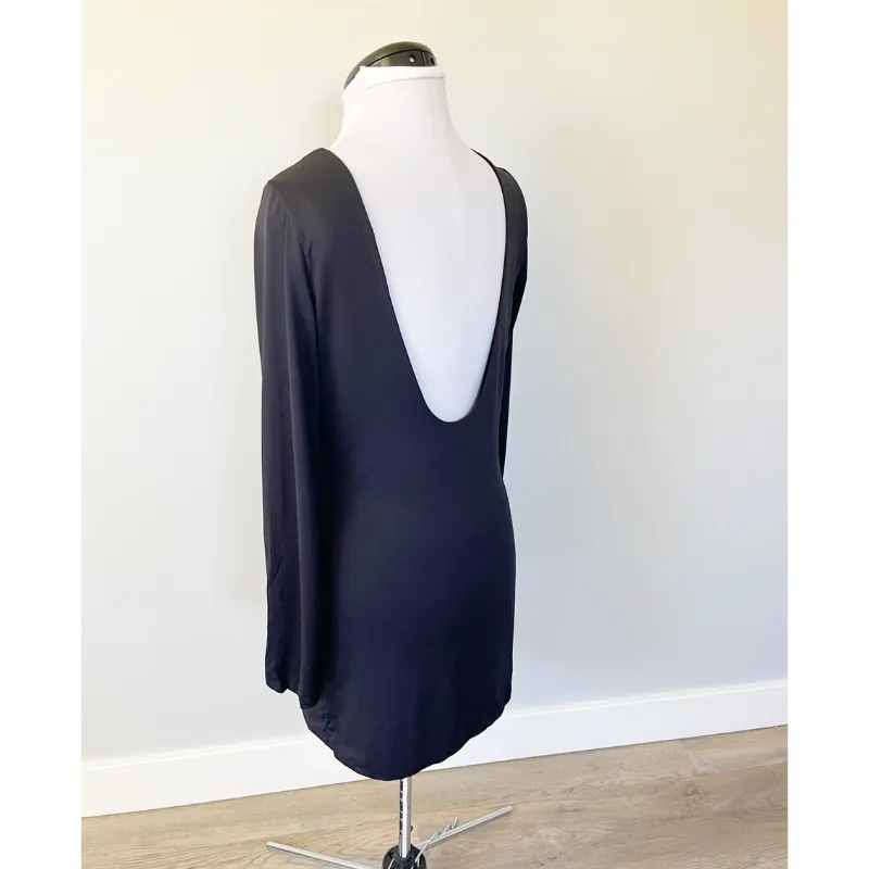 House of Harlow 1960 Scoop Back Long Sleeve Bodycon Dress - Image 7