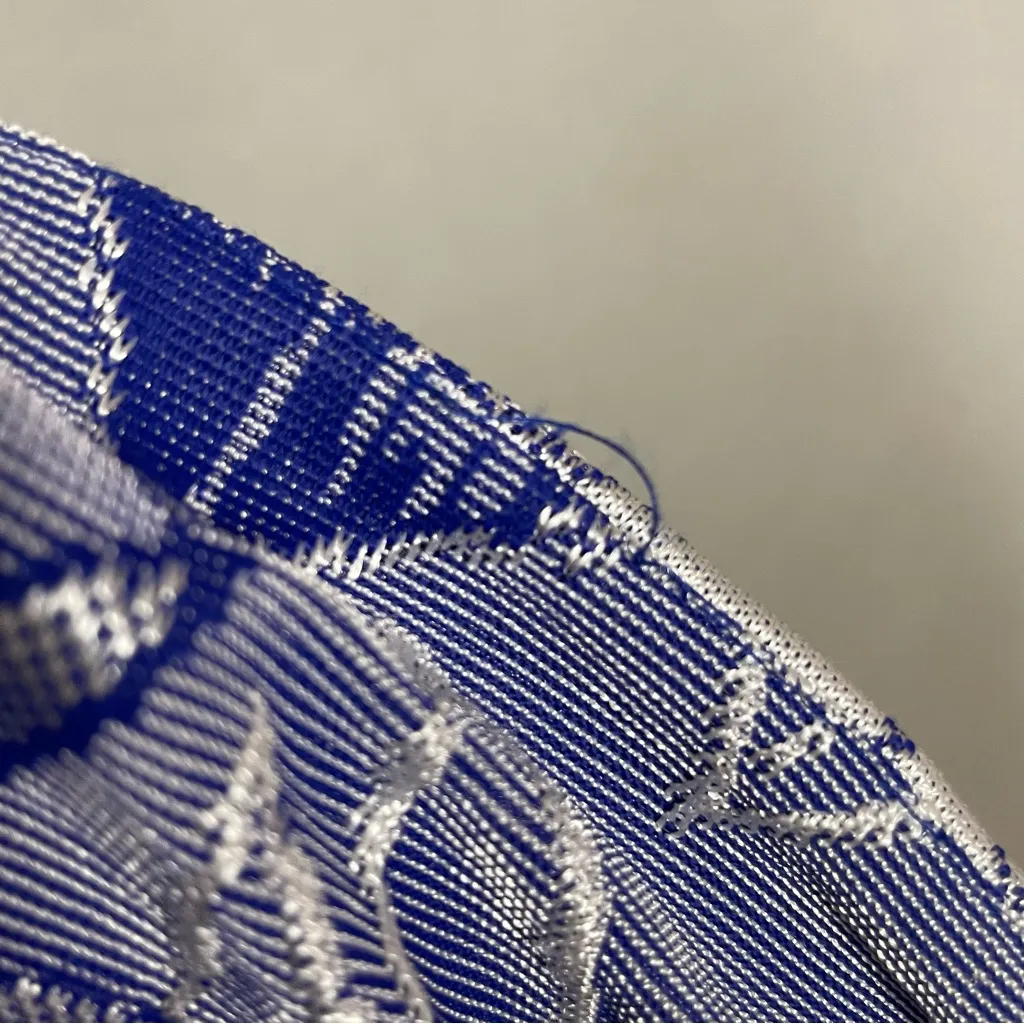 Zara Halter Crop Top Blue Tropical Size Small Cut-Outs‎ Women Beachy Palm Leaves - Image 10