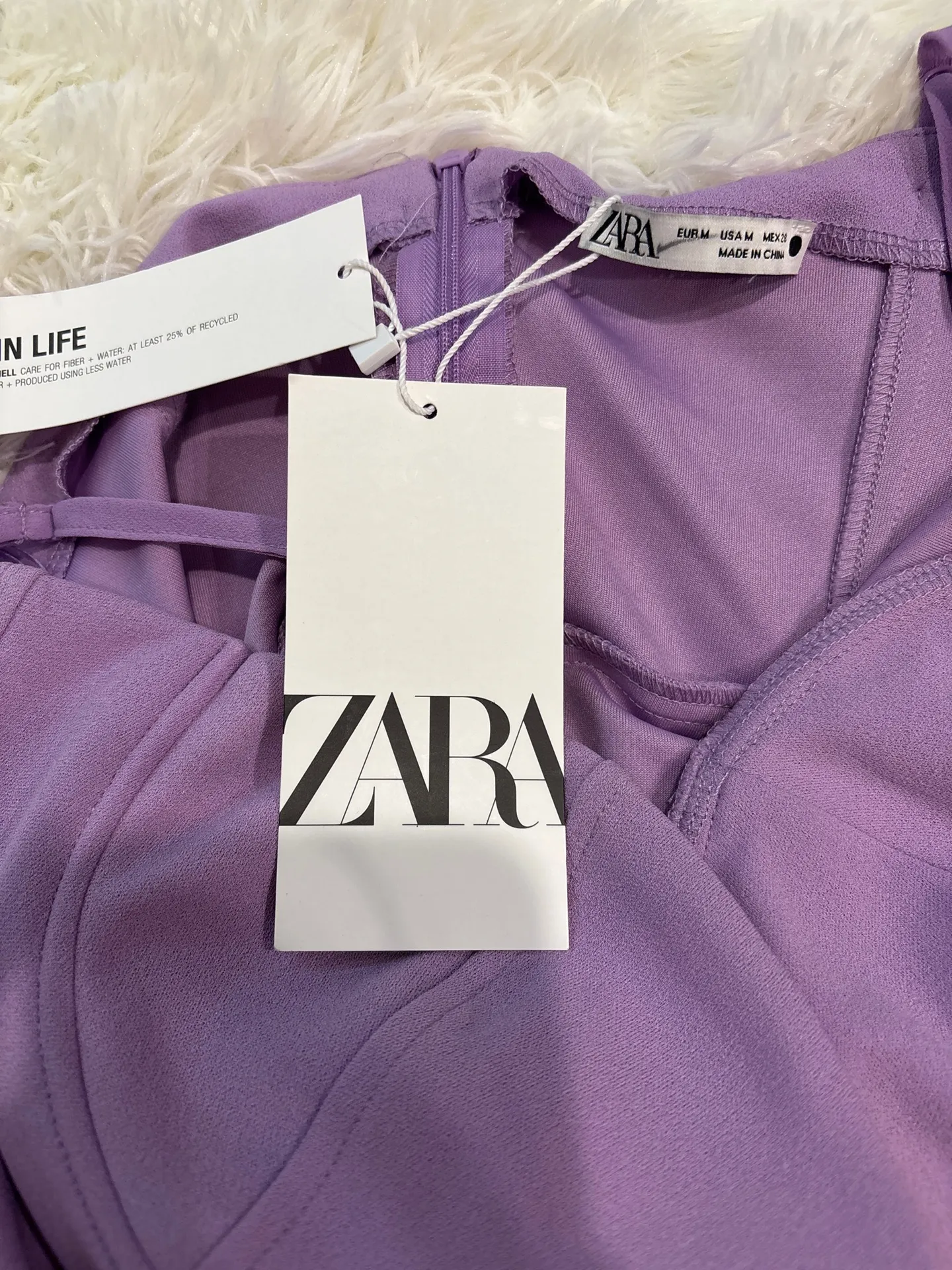 Purple ZARA Dress Midi - Image 4