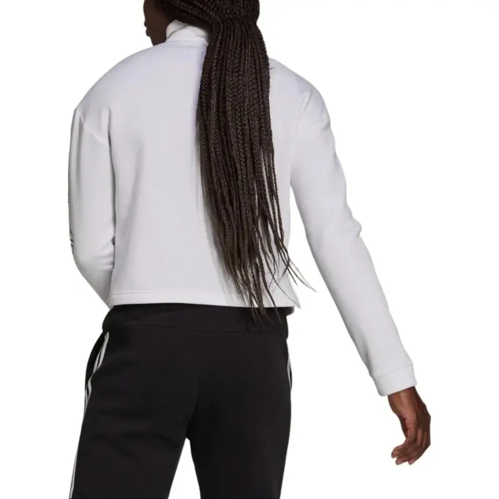 Adidas White Quarter Zip Sweatshirt - Image 4