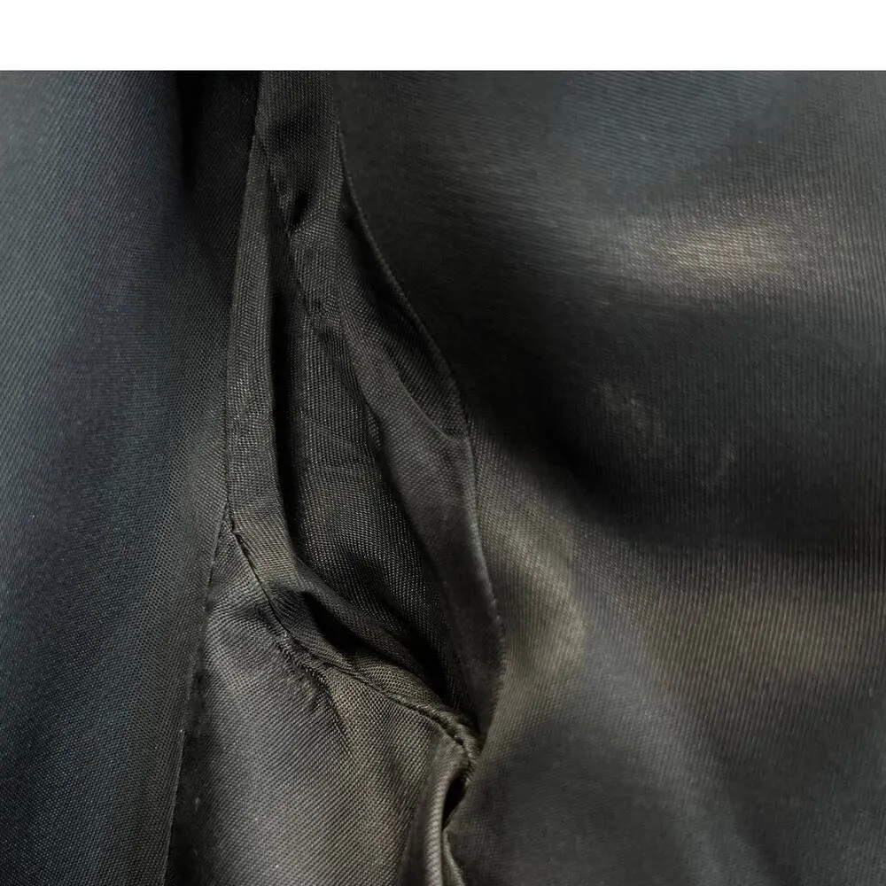 Lauren Ralph Lauren Womens Overcoat Jacket Blue Size 10 Worsted Wool Mid Length - Image 8