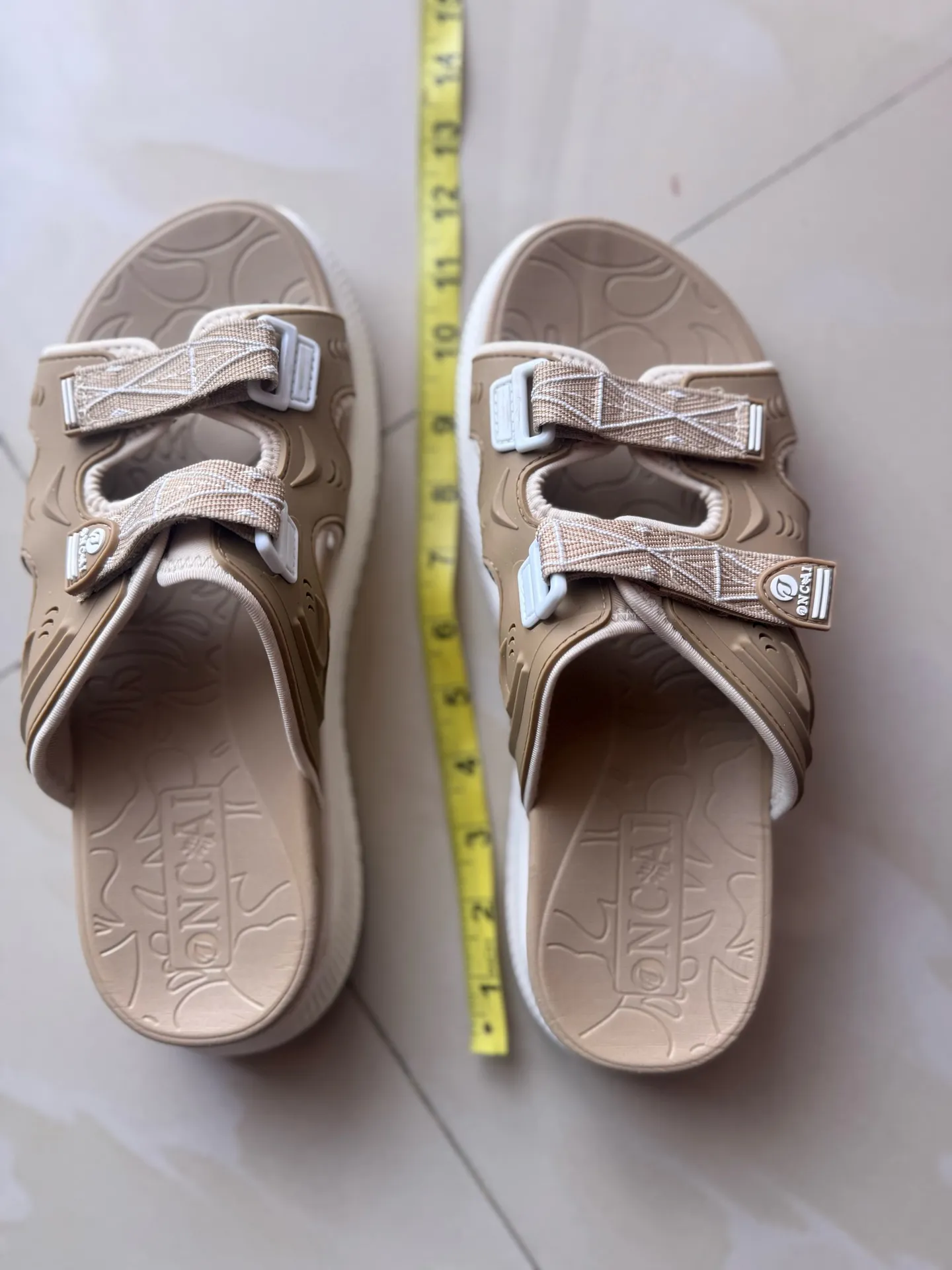 ONCAI Womens Orthotic Sandals Ladies Recovery Walking Slides Arch Support 10 Gray - Image 4