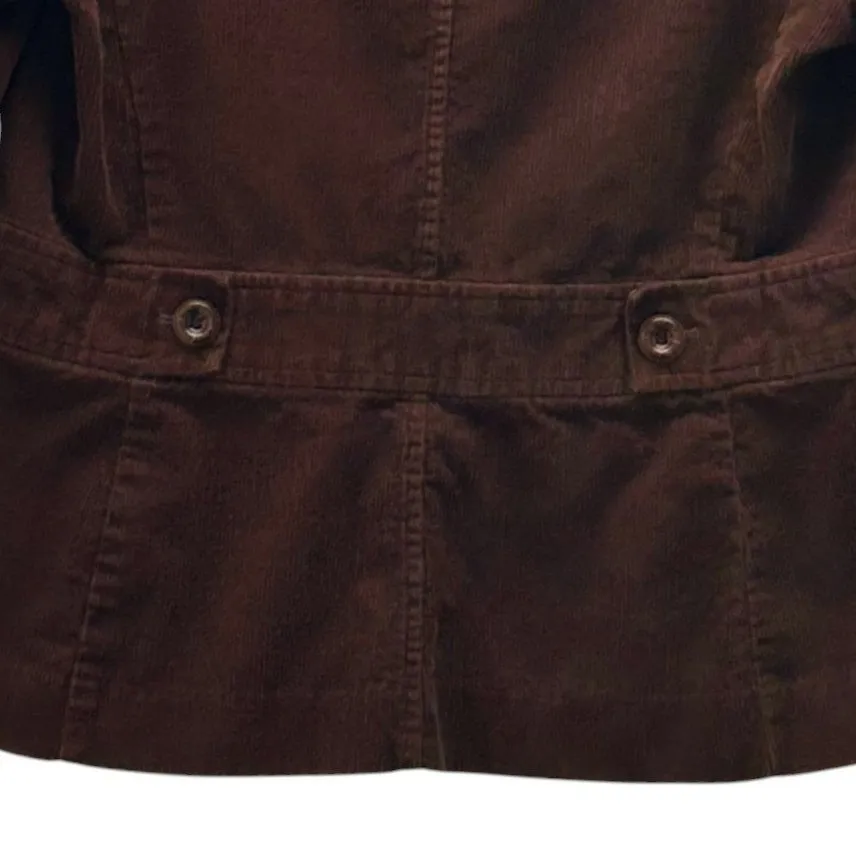 Villager Liz Claiborne Corduroy Blazer Jacket Brown 10 - Image 6