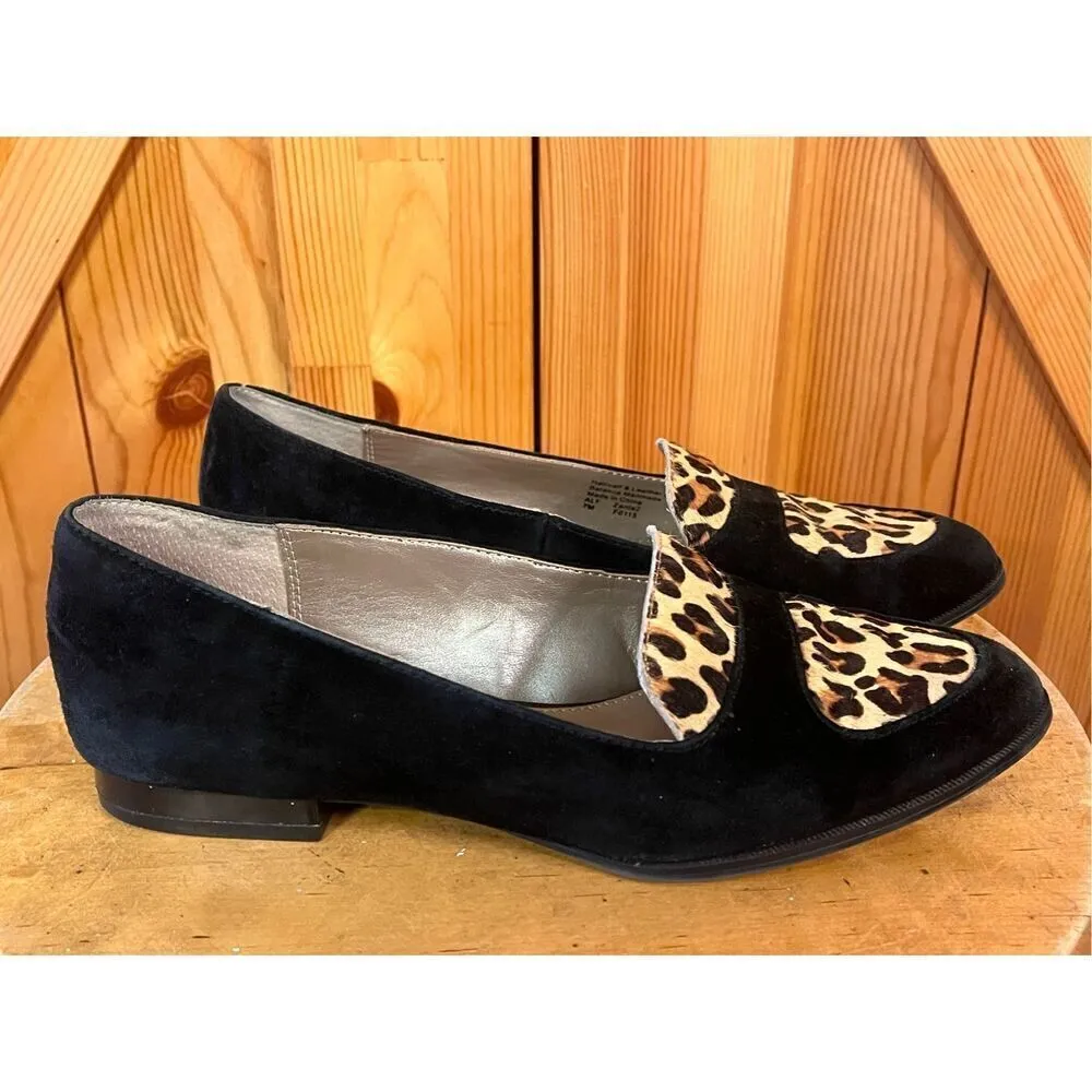 Alfani Step N Flex Zanta2 Loafers Suede Calf Hair Leopard Print Women's 7M - Image 3
