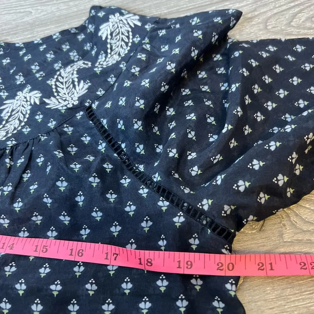 NWT Point Sur J. Crew embroidered peasant top sz S boho - Image 8