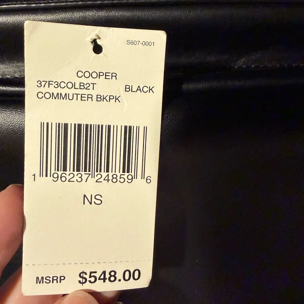 New Michael Kors Commuter Backpack Black Bag $548 retail - Image 4