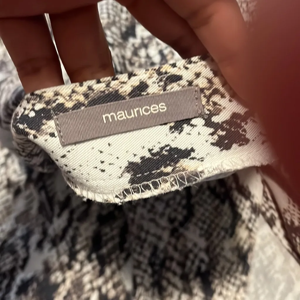 Maurices snake print wrap skirt - Image 3