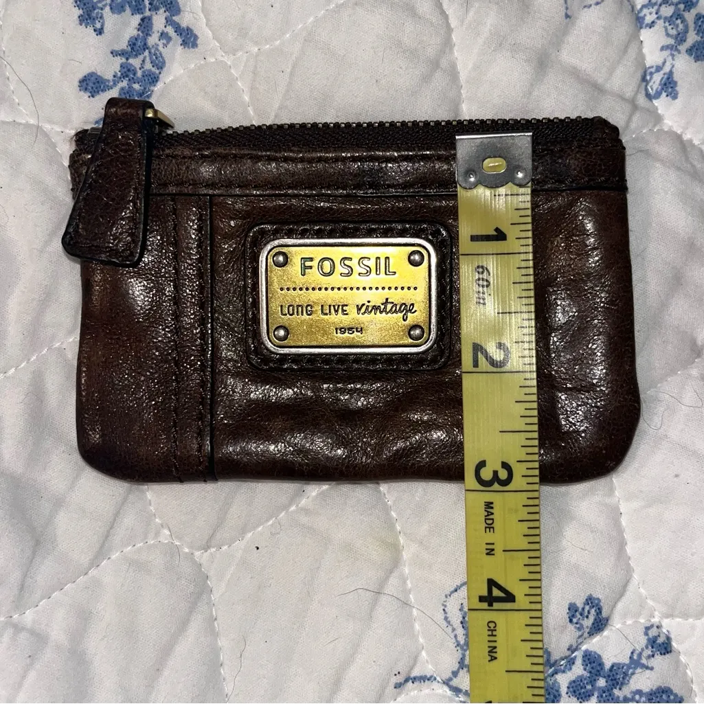 Fossil Vintage Leather Zipper Pouch - Image 8