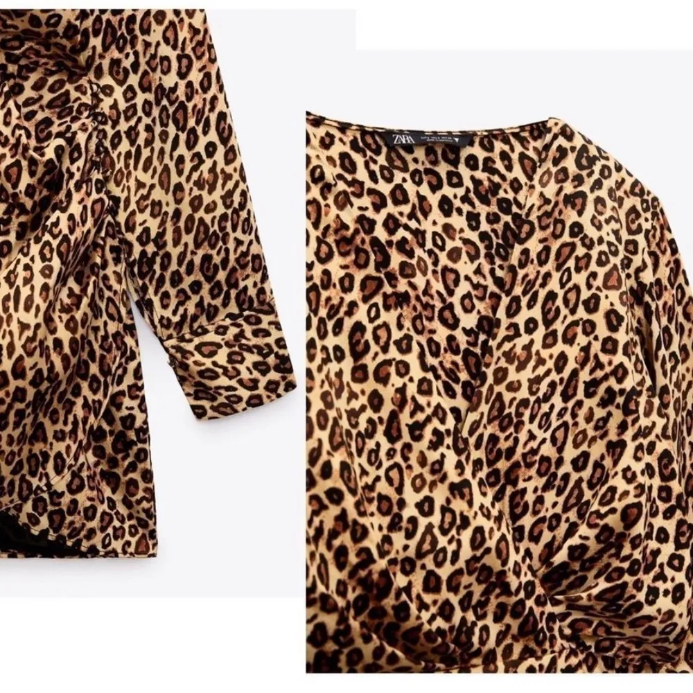 NEW Zara satin effect leopard mini dress - Image 6