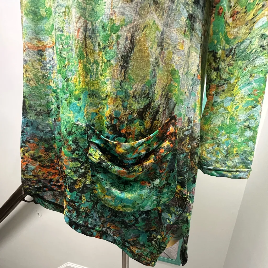 PECK & PECK Zoe French Countryside layered colorful top blouse Medium - Image 2