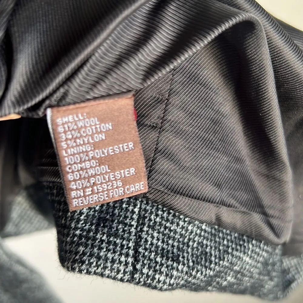 J. McLaughlin Black/White Houndstooth Wool Blend Cate Blazer Vest - Image 7