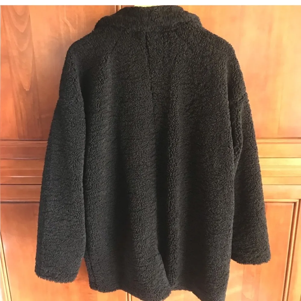 Teddy/sherpa coat jacket Size L - Image 2